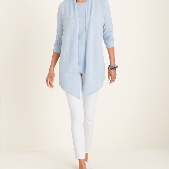 Chico's Tops - Chicos Zynergy Blue Top Size 2 US 12/14